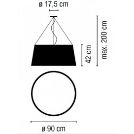 Warm 4930 lámpara de suspensión - Vibia