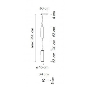 Guise 2271 lámpara de suspensión - Vibia