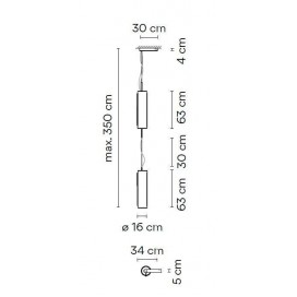 Guise 2271 lámpara de suspensión - Vibia