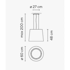 Wind 4077 Lampara de suspensión exterior