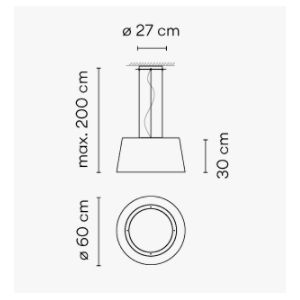 Wind 4072 Lampara de suspensión exterior