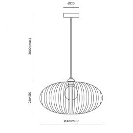 Anya C1010 50cm Suspensión