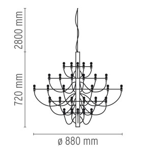 2097/30 sospensione - Flos