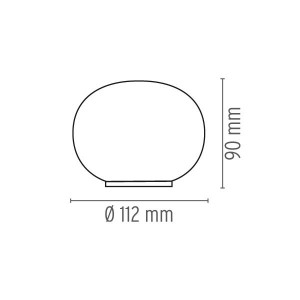 Mini Glo-Ball T Tischplatte - Flos