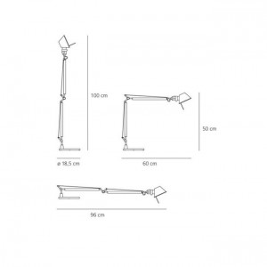 Candeeiro de mesa LED Tolomeo Midi - Artemide