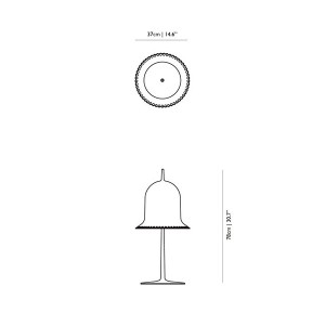 Candeeiro de mesa Lolita sobre mesa - Moooi