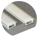 Profiles for recessed mounting. Profile for recessed LED Strip