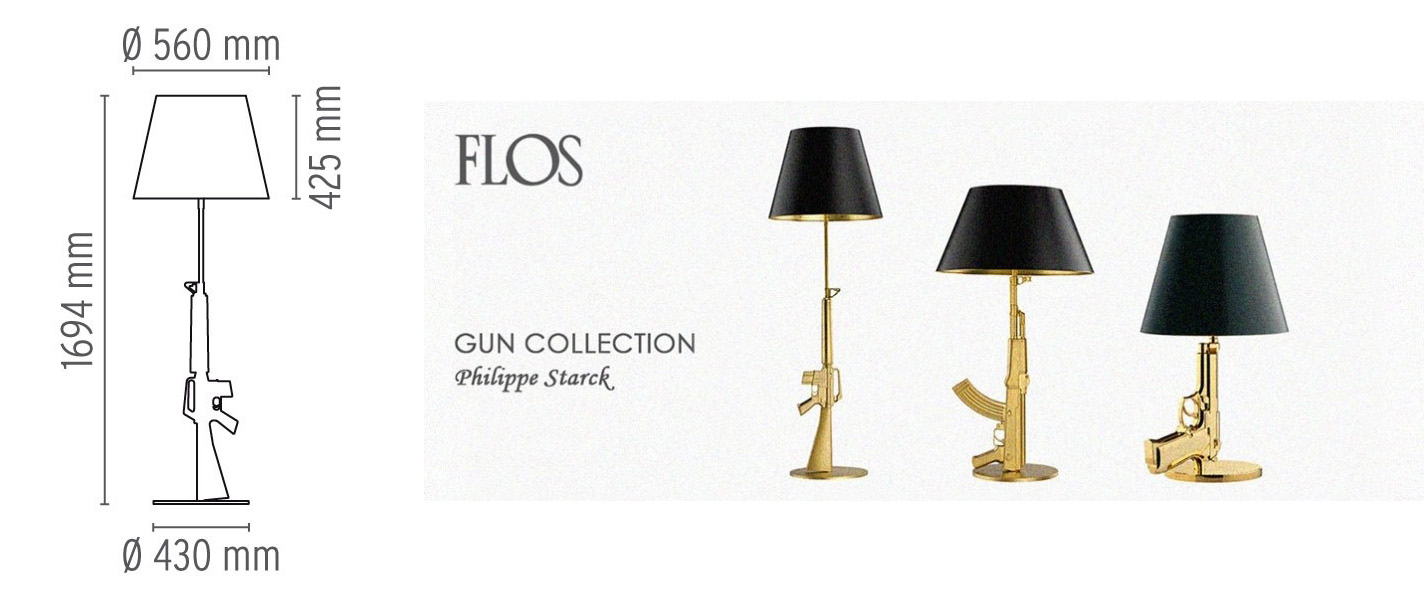 Guns Lounge Oro 18K - Flos