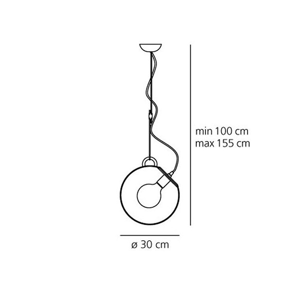 Medidas Miconos suspensión de Artemide