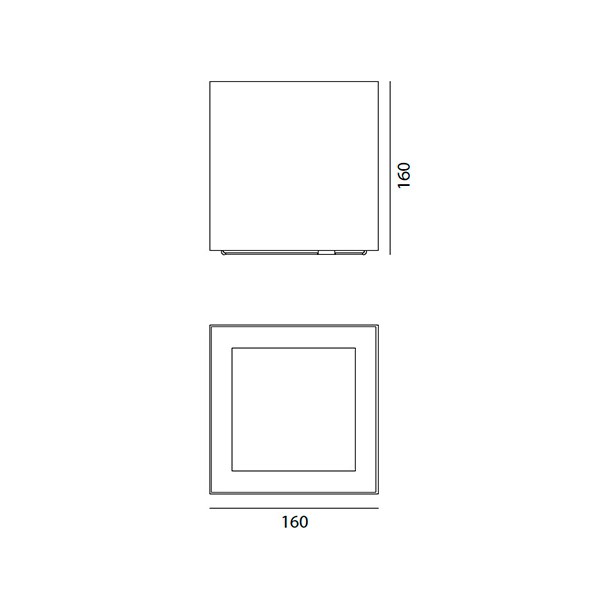 Medidas Basolo plafón de Artemide