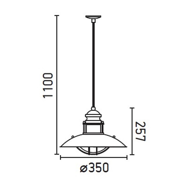 Medidas Winch colgante de Faro