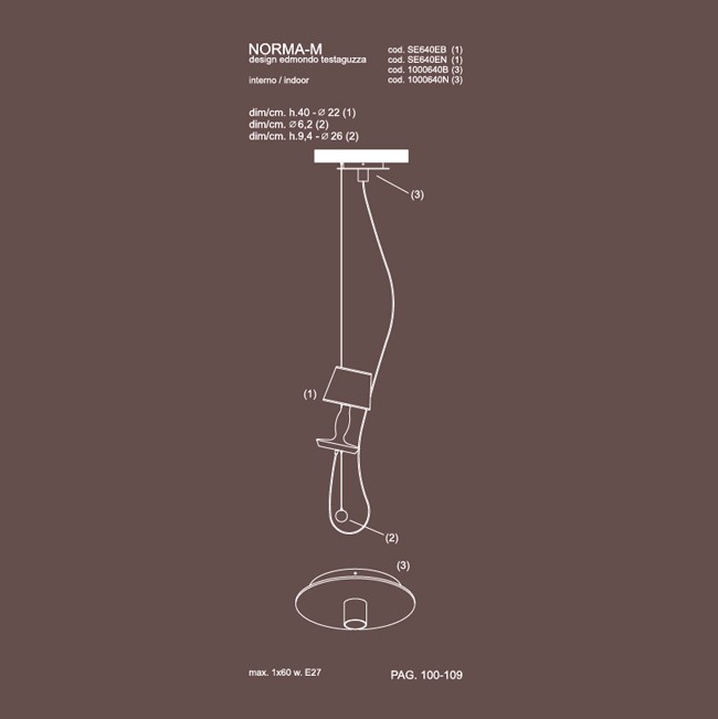 Karman Norma M suspension lamp measurements