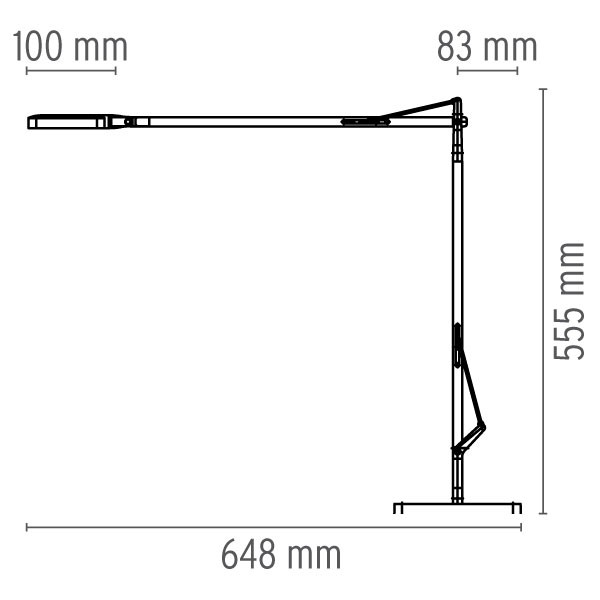 Medidas Kelvin LED Base sobremesa de flos