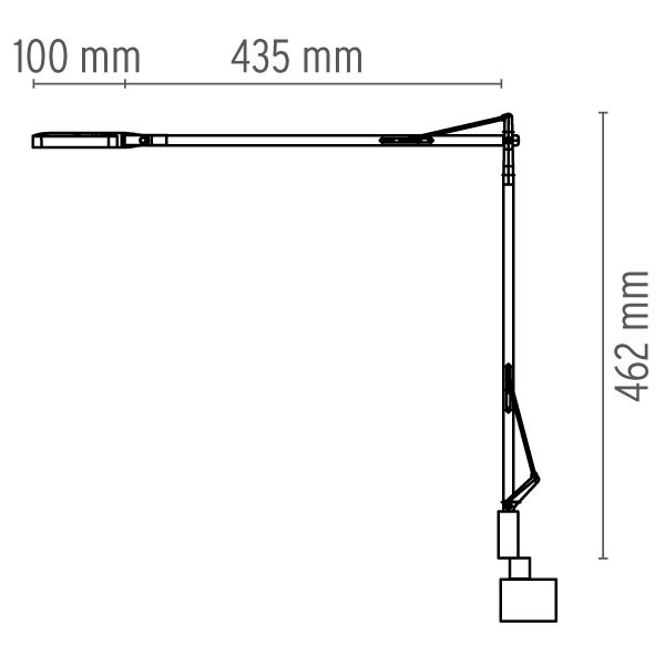 Medidas lámpara Kelvin LED soporte sobremesa de Flos