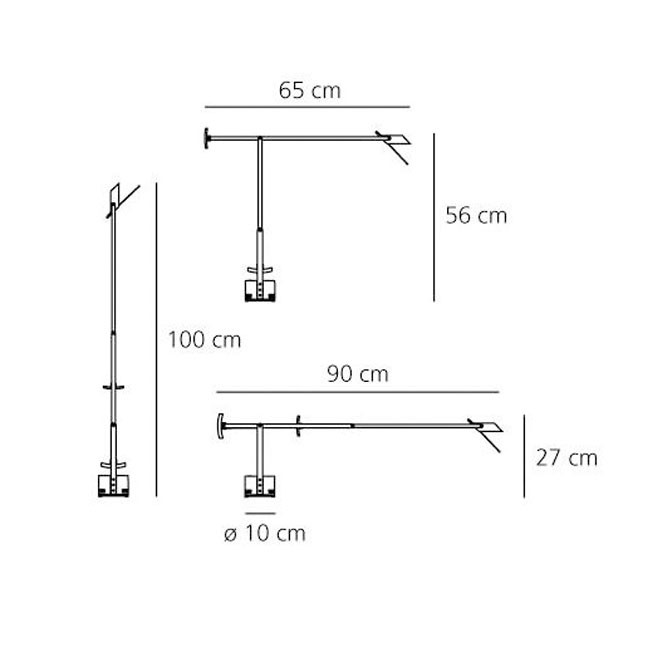 Medidas Tizio 35 sobremesa de Artemide