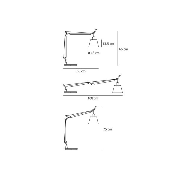 Medidas Tolomeo Basculante de Artemide