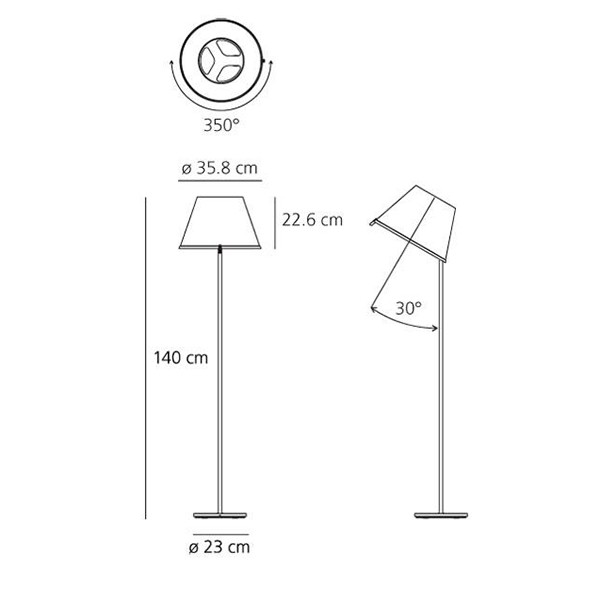 Medidas Choose pie de Artemide