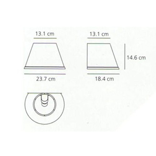 Medidas Choose IP23 aplique de Artemide.